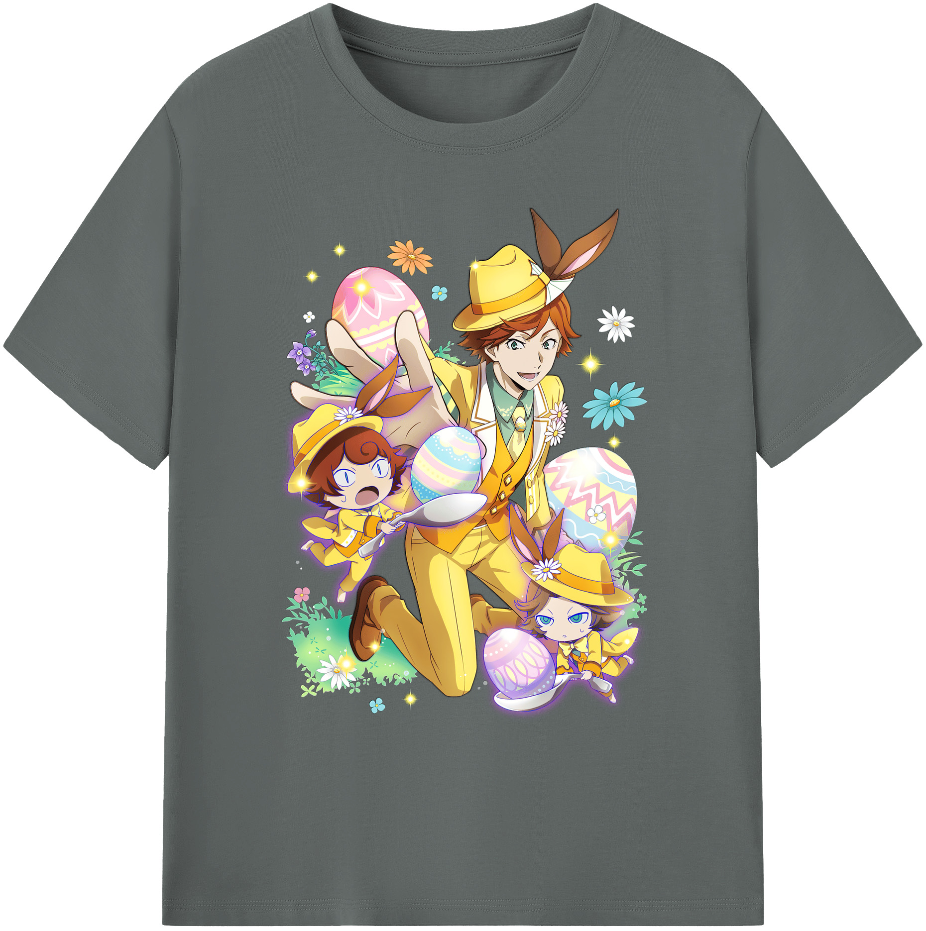 （画像用） 文豪ストレイドッグス Bungo Stray Dogs 綿100％ メンズ半袖Tシャツ｜肌触りやわらか＆通気性